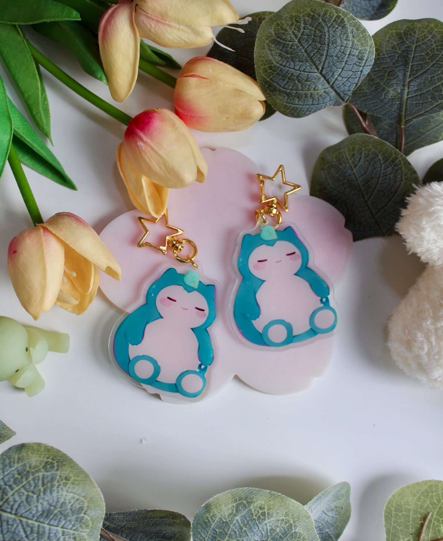 Sleepy Snorlax Keychain