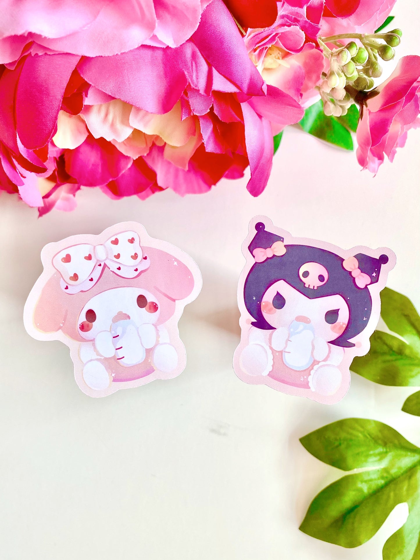 Baby Kuromi and My Melody Sticker Set