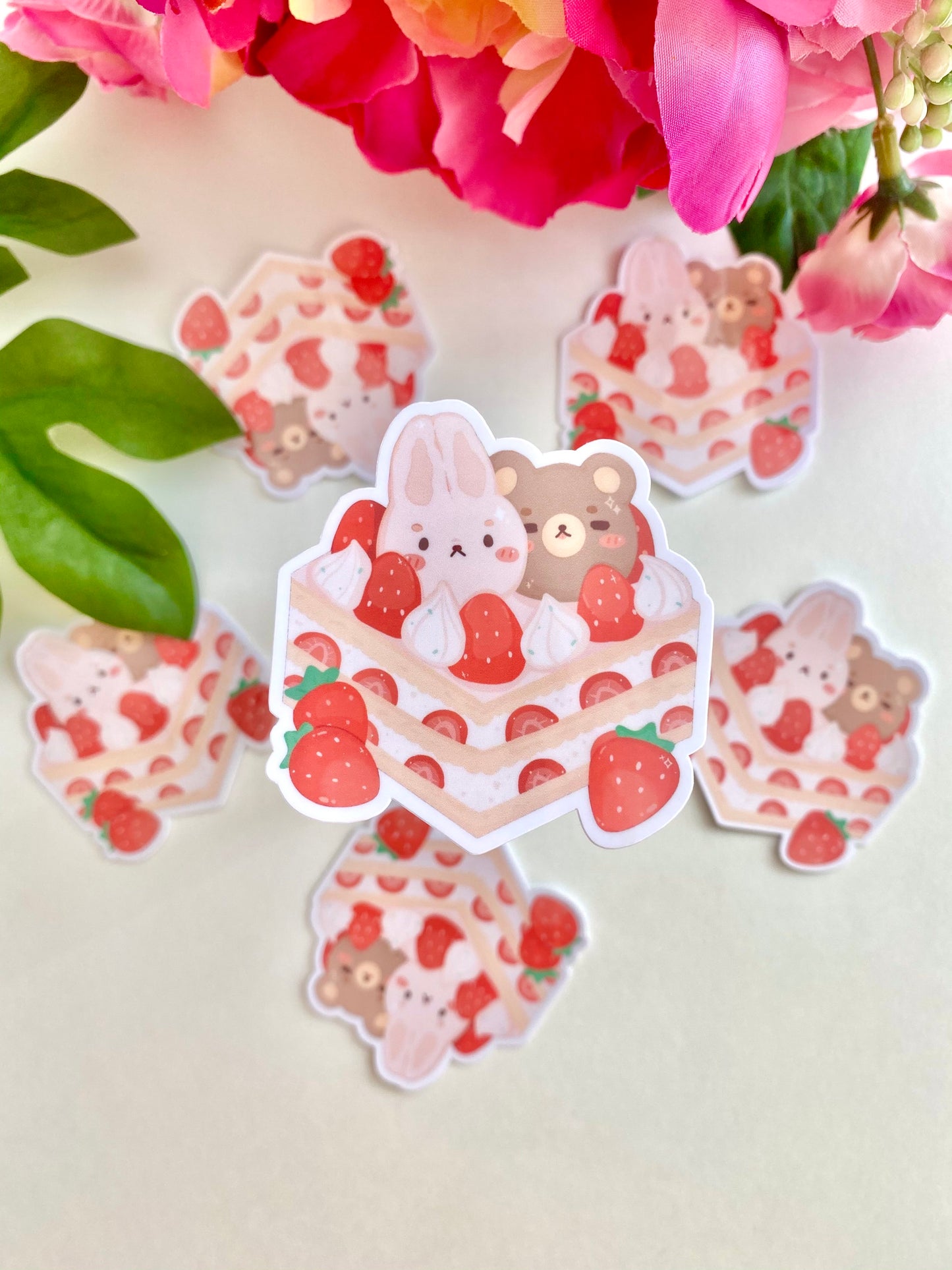 Strawberry Cake Sticker