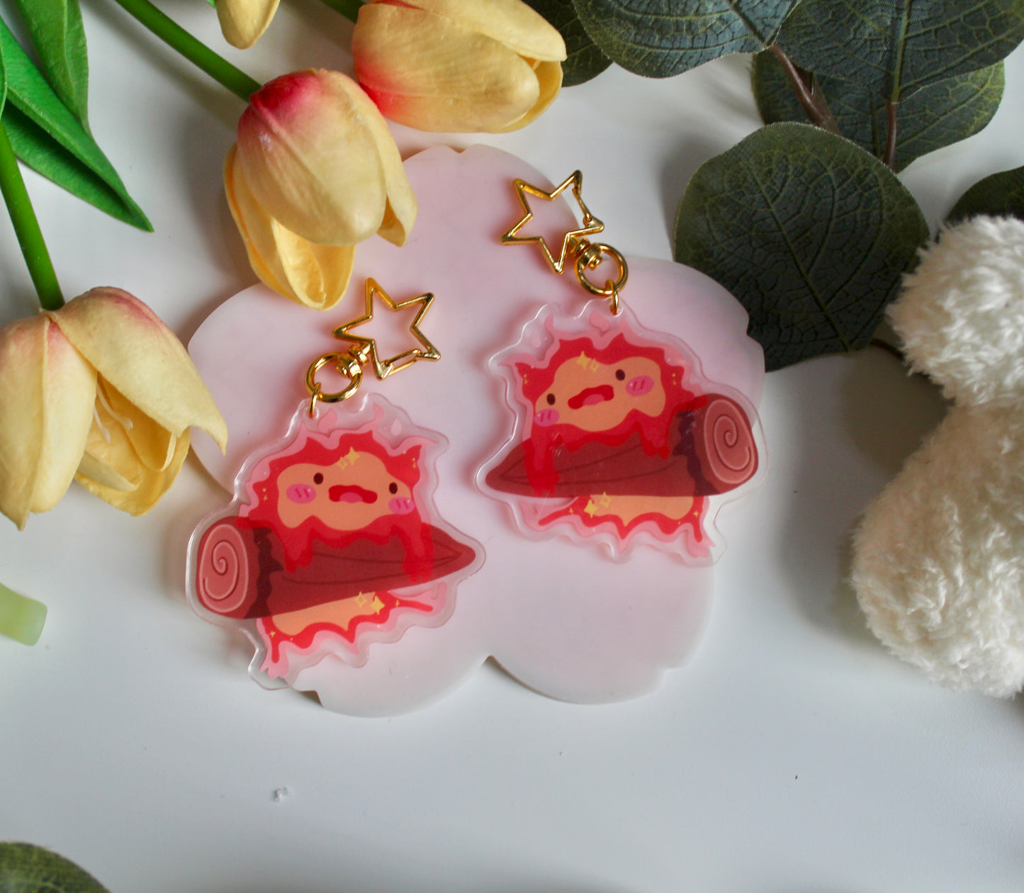 Calcifer Keychain
