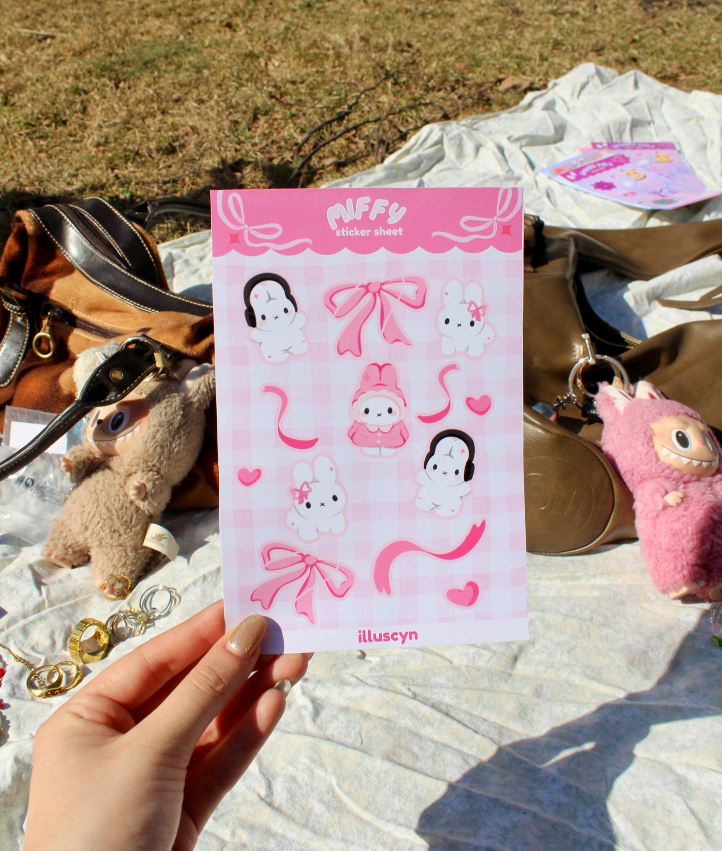 Coquette Miffy Sticker Sheet