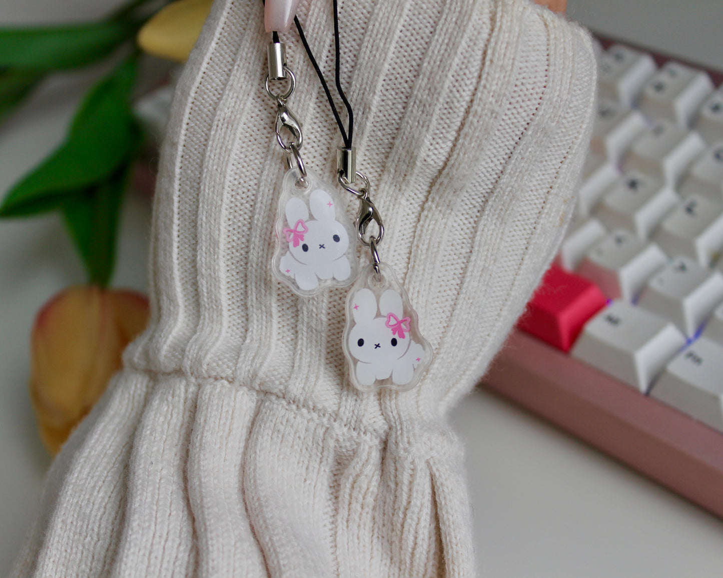 Miffy Bow Phone Charm