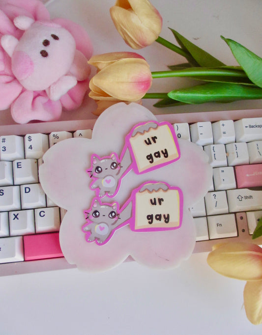 Ur Gay Silly Kitty Sticker