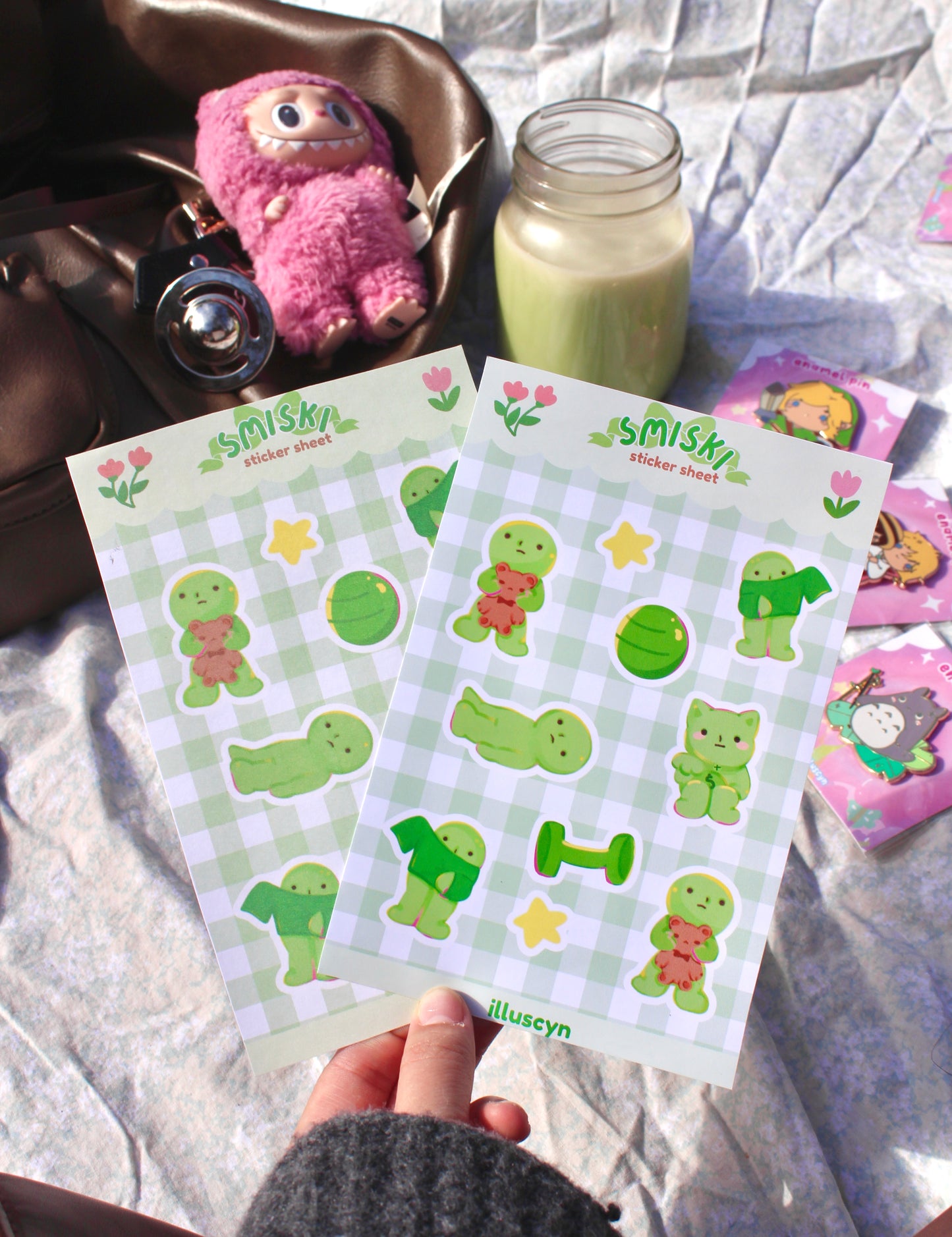 Smiski Sticker Sheet