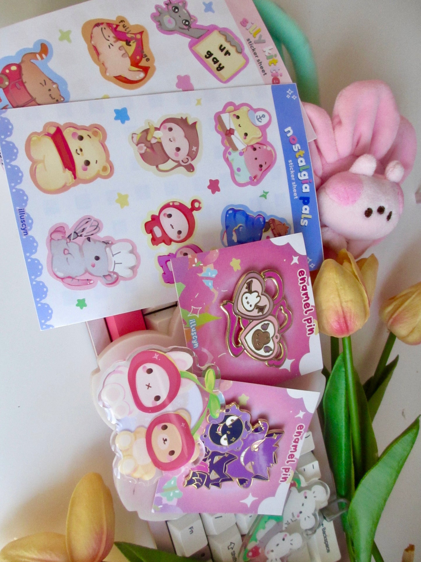 Nostalgia Pals Waterproof Sticker Sheet