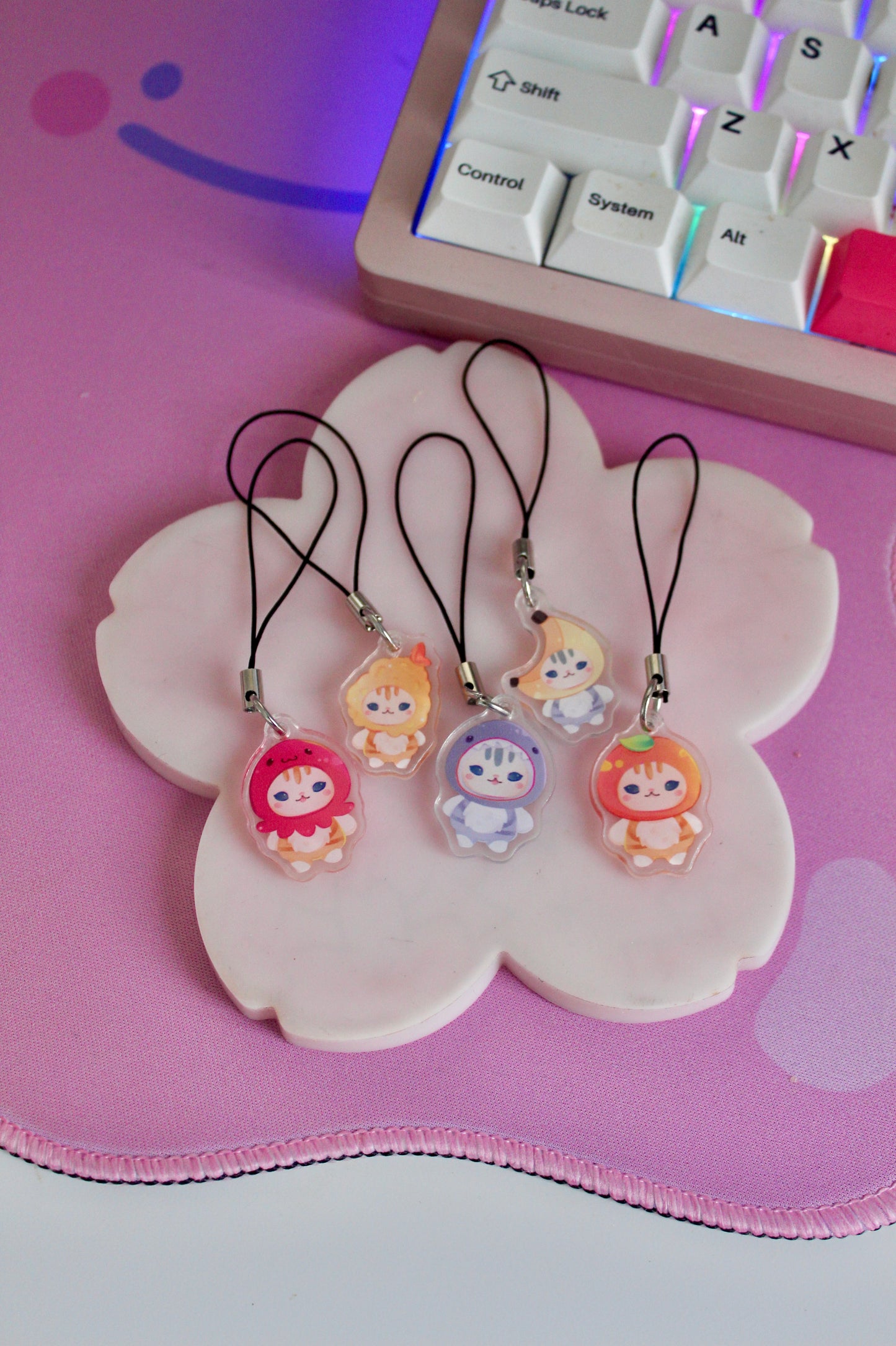 Mofusand Phone Charms