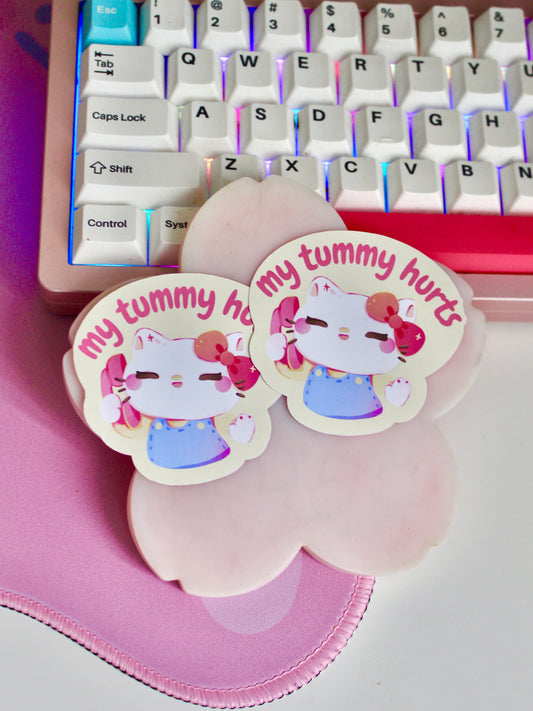 My Tummy Hurts Sticker